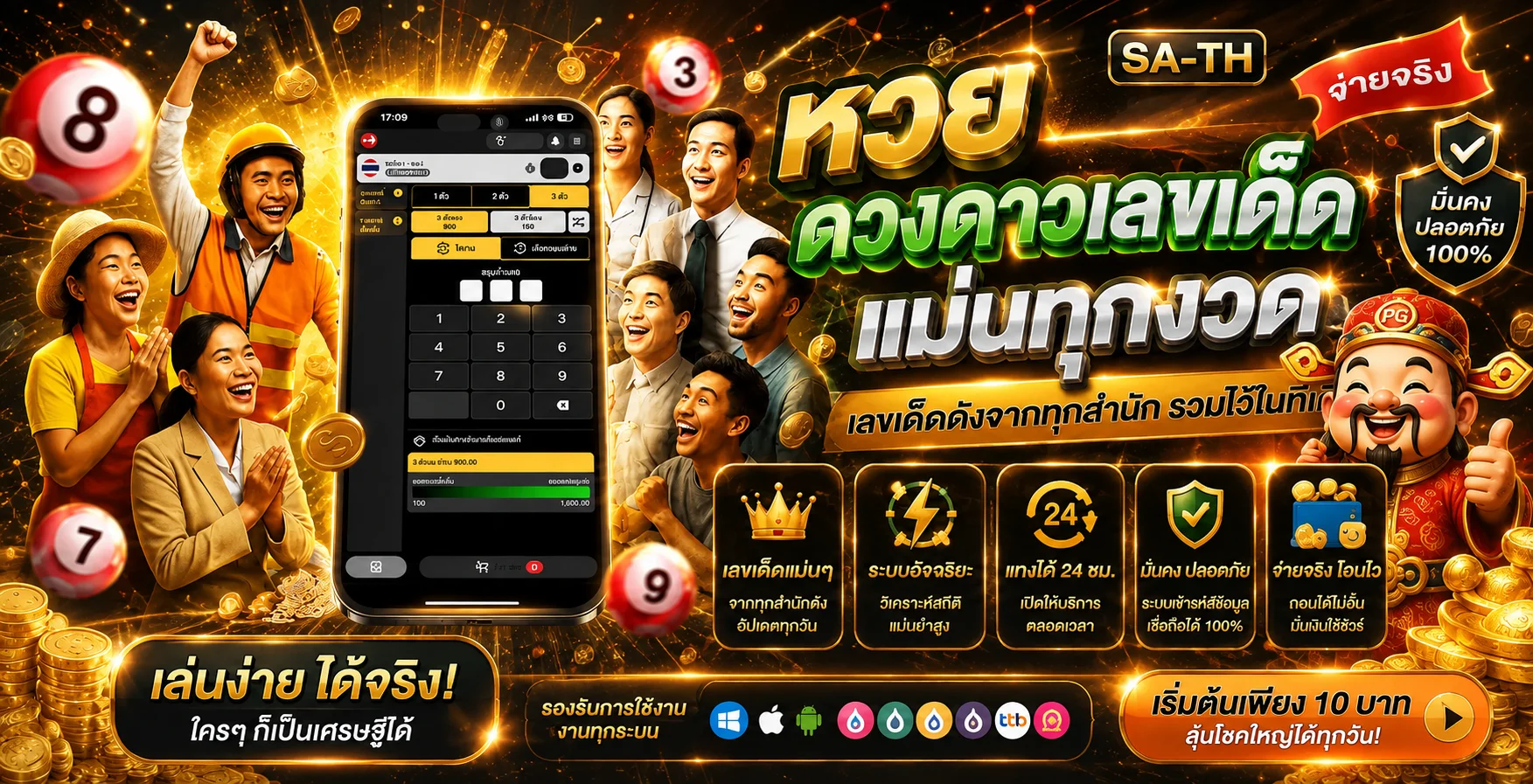 SA-TH ข้อมูลผลหวยและการตรวจรางวัลอย่างเป็นระบบ